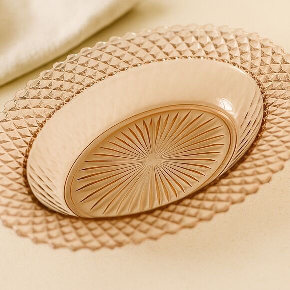 Anchor Hocking | Miss America Pink Depression Glass Oval Veggie Bowl 10” | EUC - Picture 4 of 4